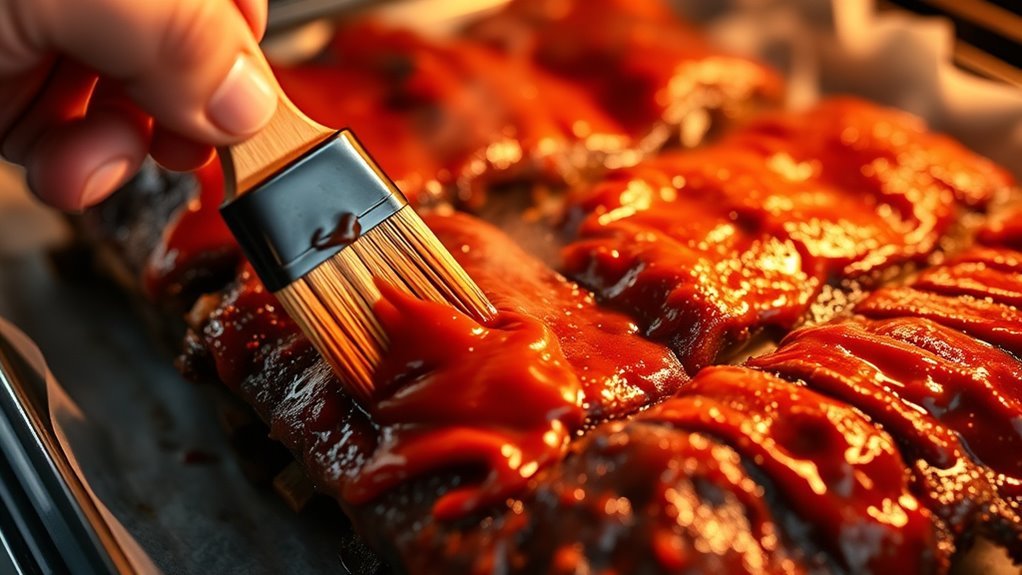apply sauce broil until caramelized