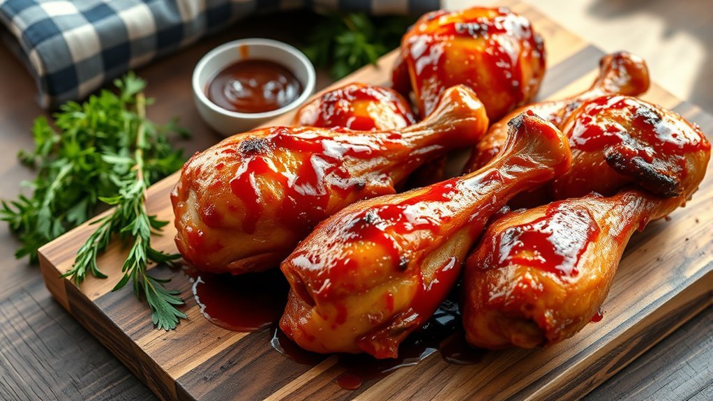 bake juicy chicken legs