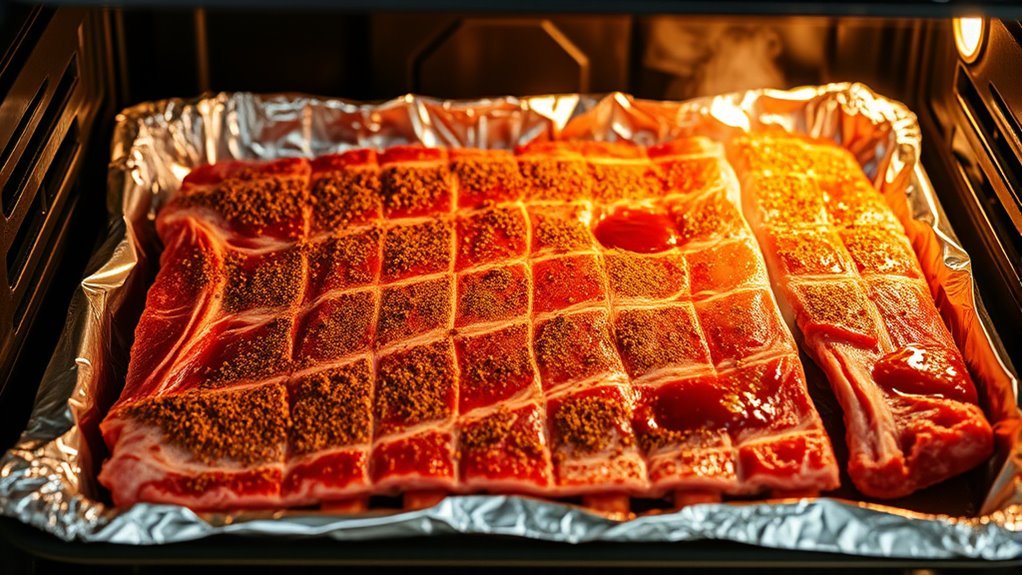 bake ribs uncovered slowly