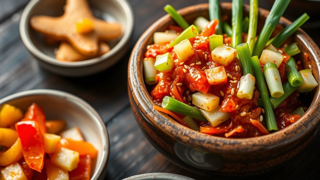 bold spicy green onion