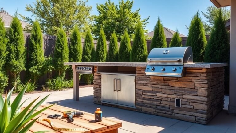 build a backyard grill station