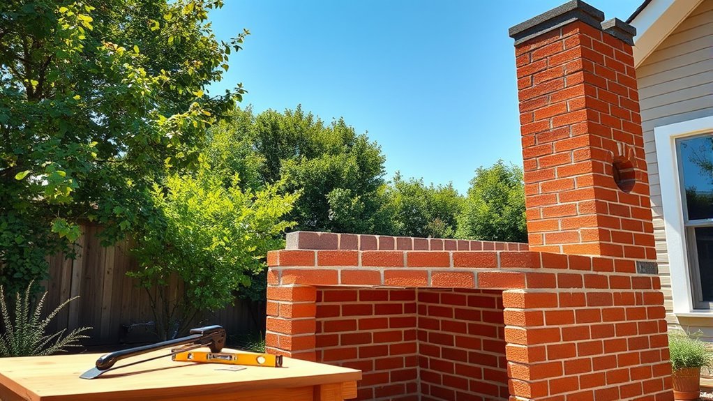 build brick bbq chimney