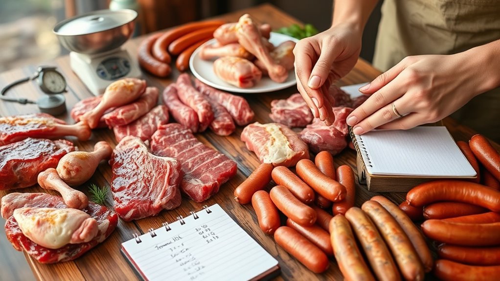 calculate meat per guest