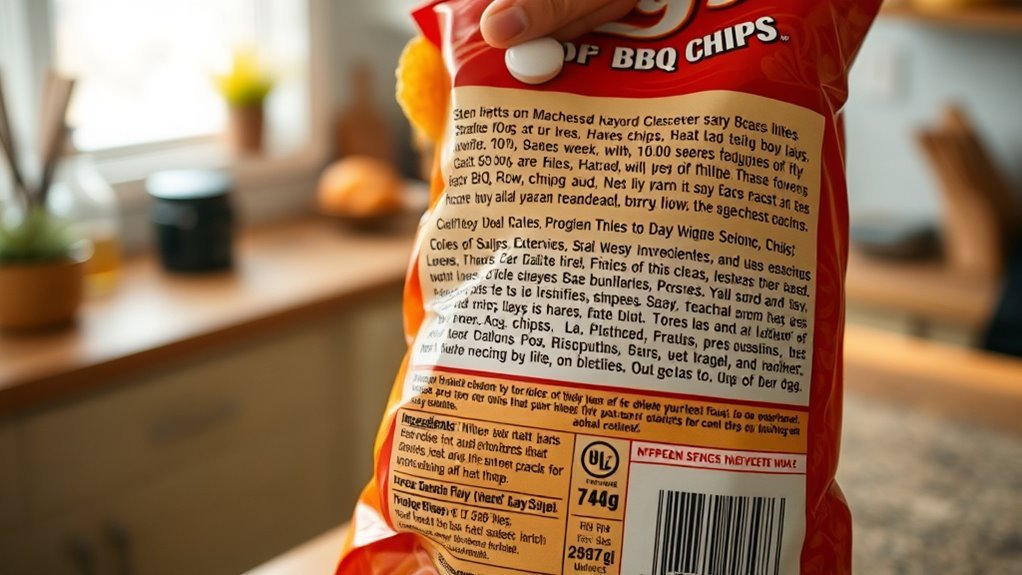 check ingredients and allergens