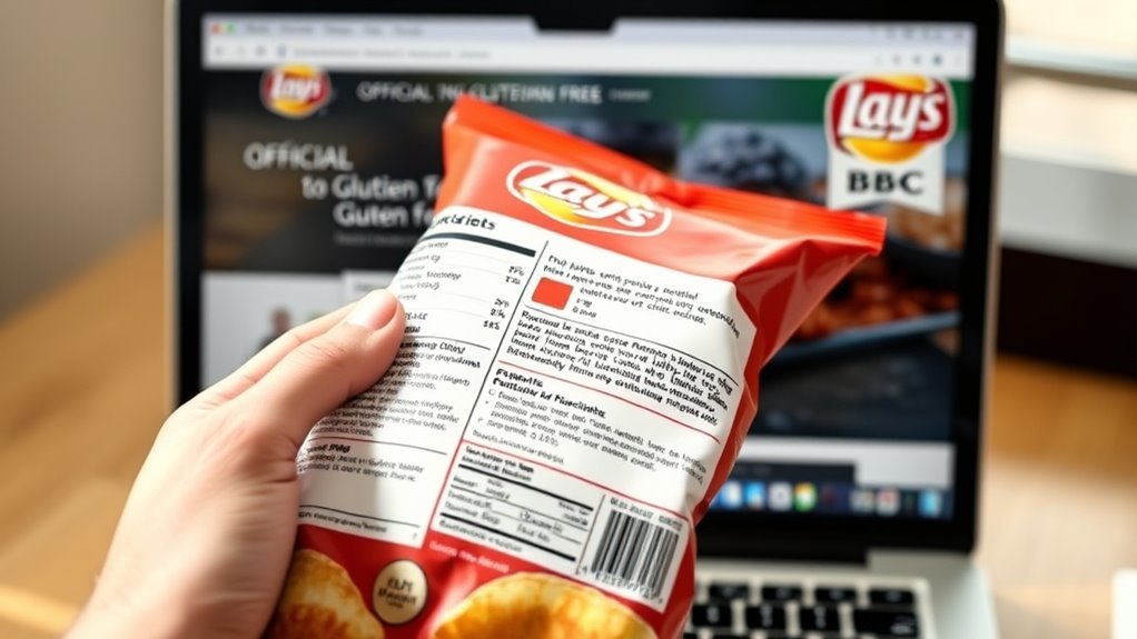 check manufacturer gluten information