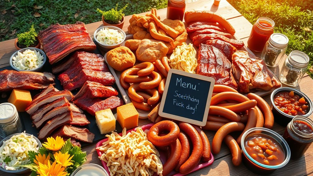 choose varied meats sides