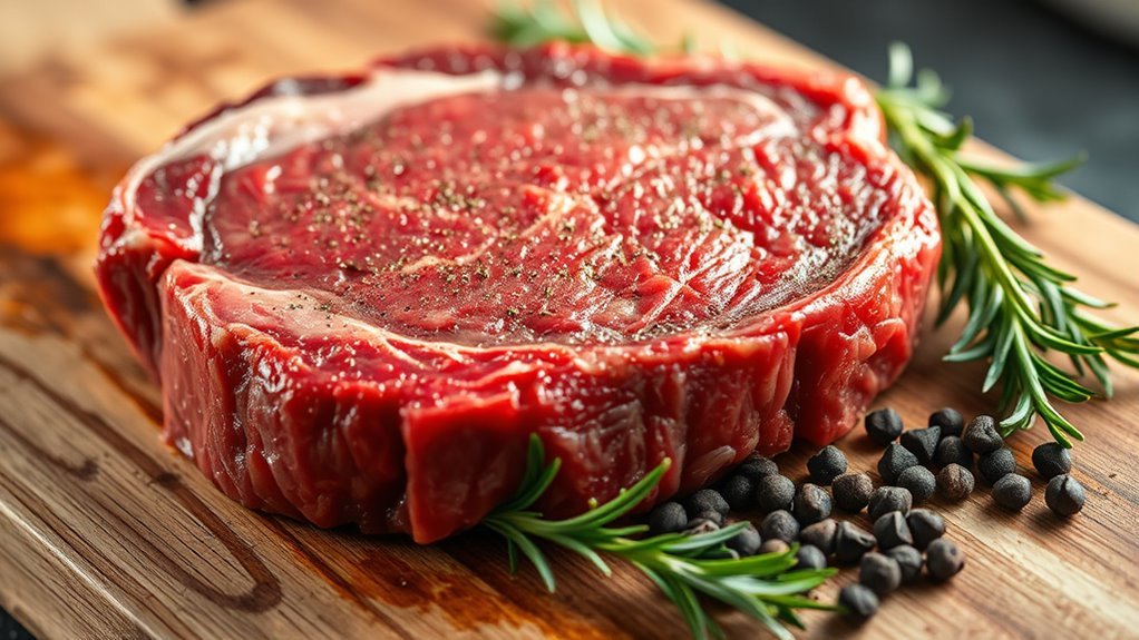 choose well marbled thick cuts