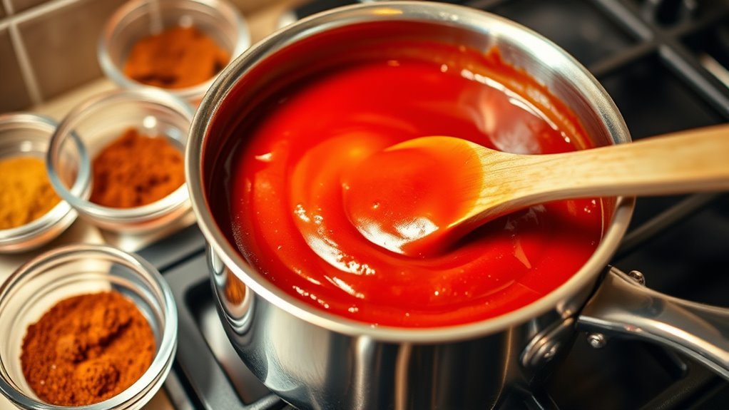 combine ingredients in saucepan
