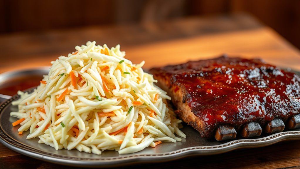 creamy tangy crunchy coleslaw