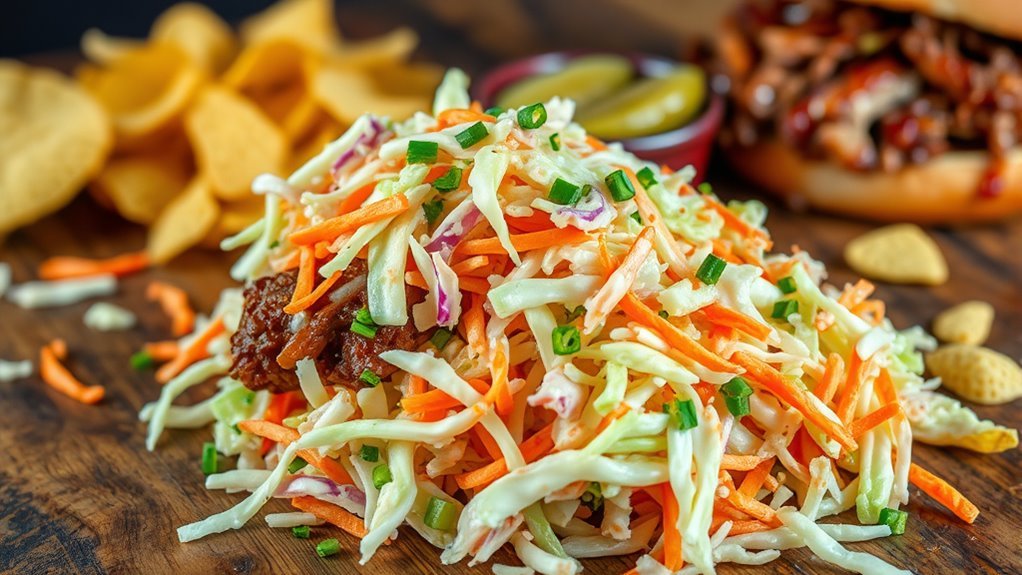 crisp tangy vegetable slaw