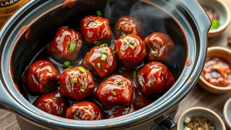 crockpot bbq meatballs recipe