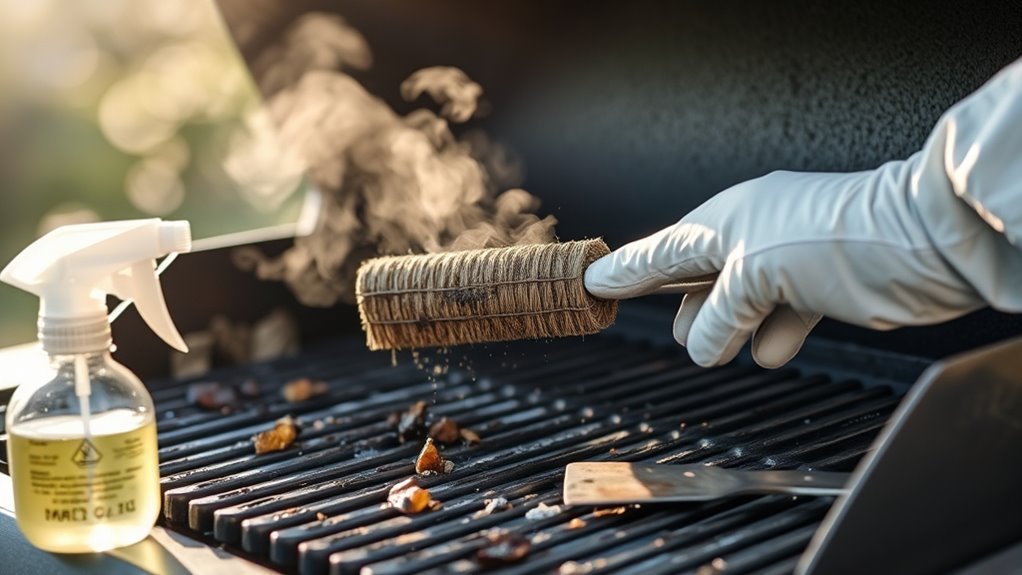 deep clean grill interior