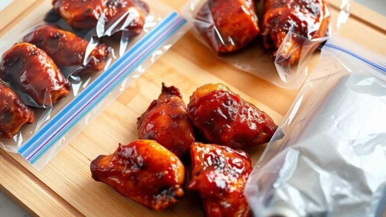 freeze bbq chicken properly