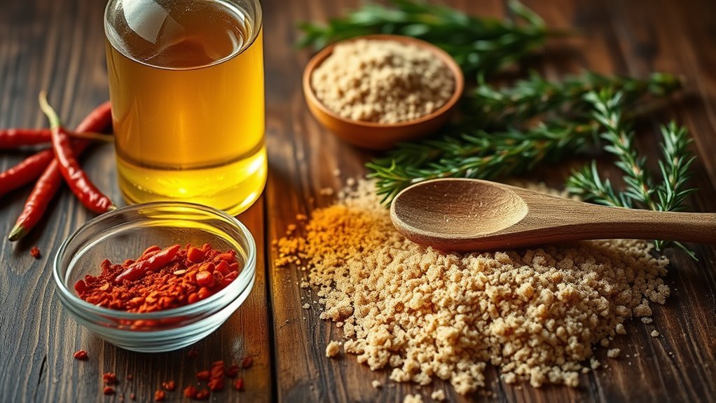 gather ingredients for tangy sauce