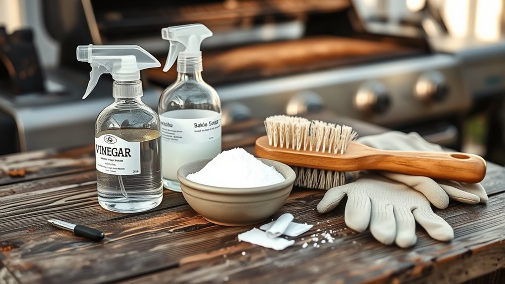 gather supplies before cleaning