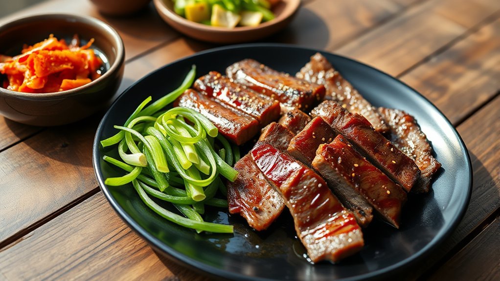 green onion kimchi pairing