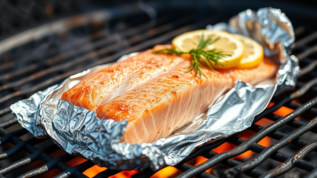 grill salmon in foil