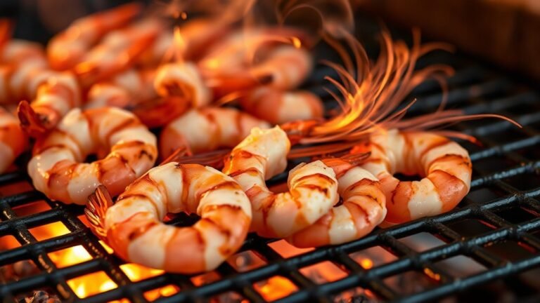 grill shrimp briefly evenly