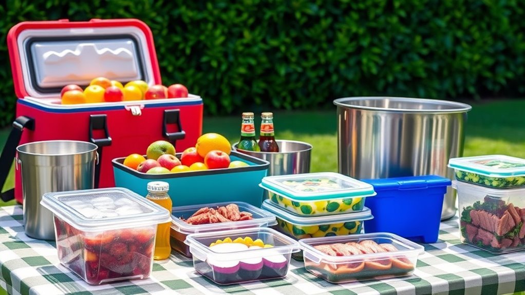 keep foods cold and separated