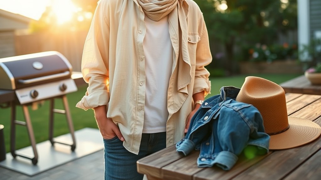 layered lightweight outdoor clothing
