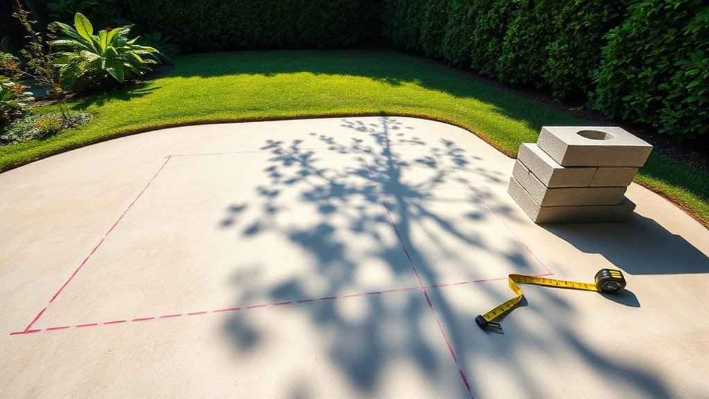 mark and measure layout
