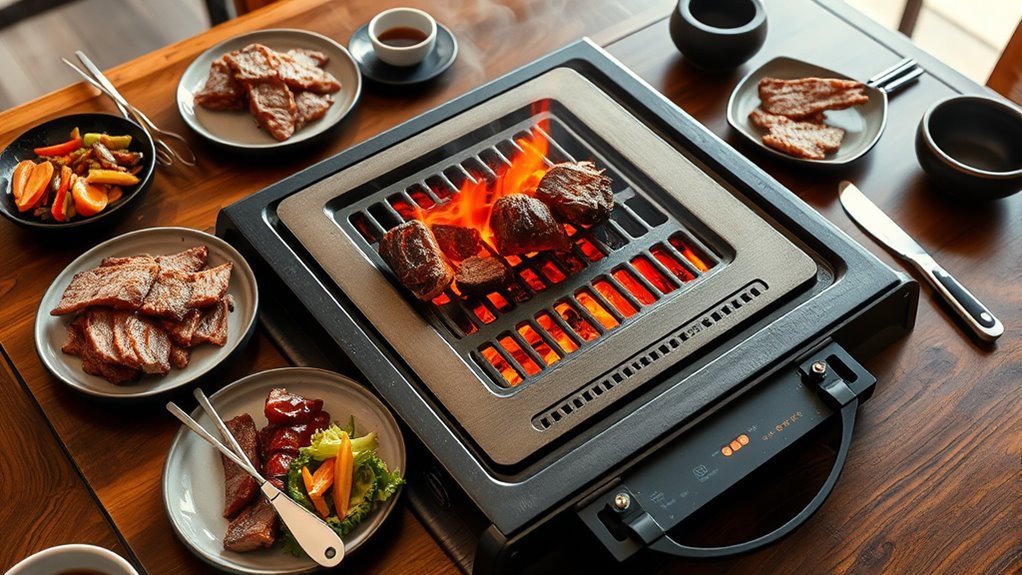 organize grill and tools