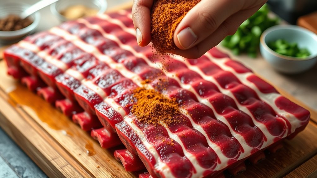 prepare season dry marinate