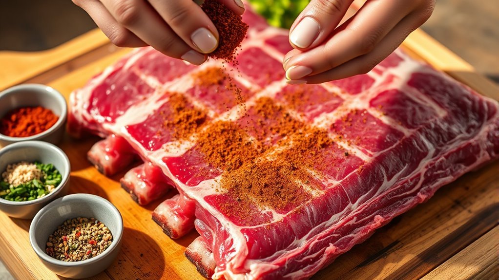 prepare season rest ribs