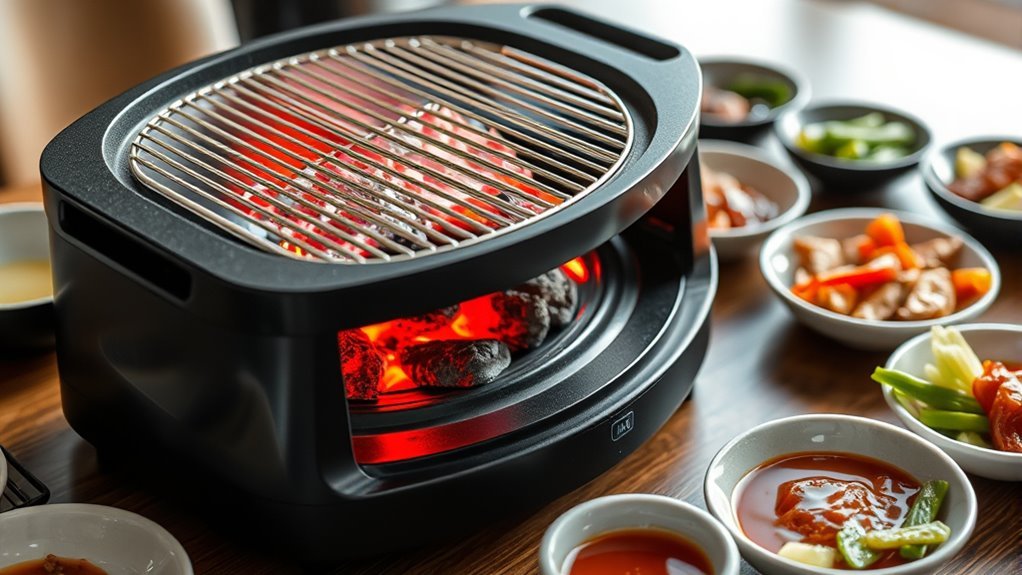 proper grill setup and ventilation