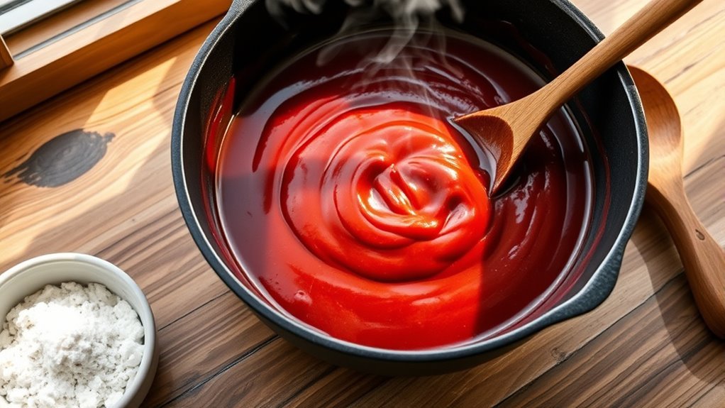quick bbq sauce thickening