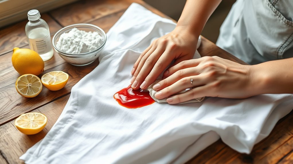 remove stubborn sauce stains