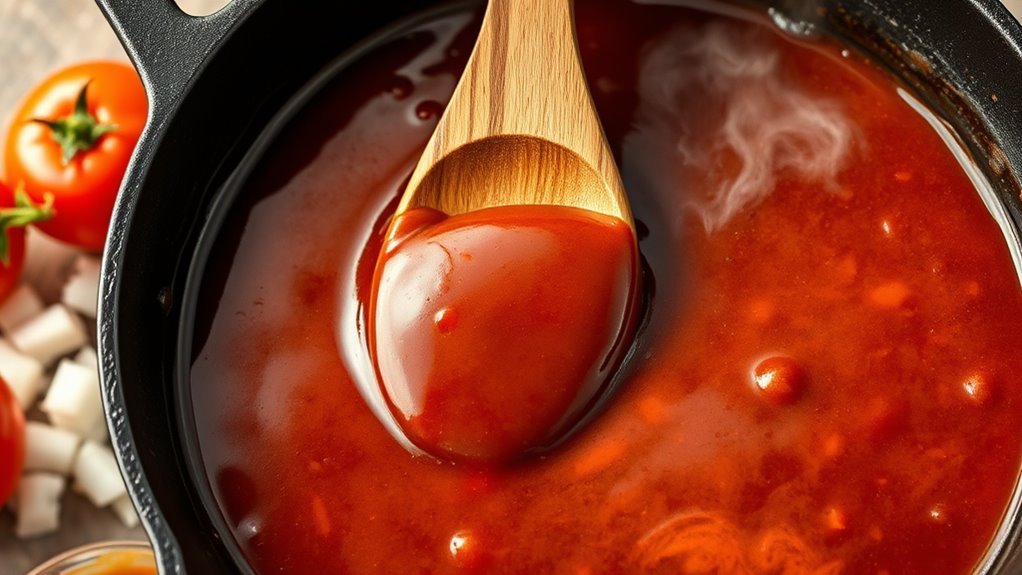 simmer ingredients evaporation thickening