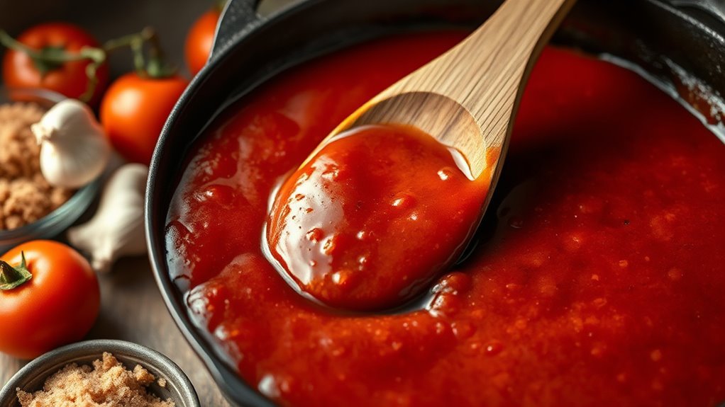 simmer to thicken sauce