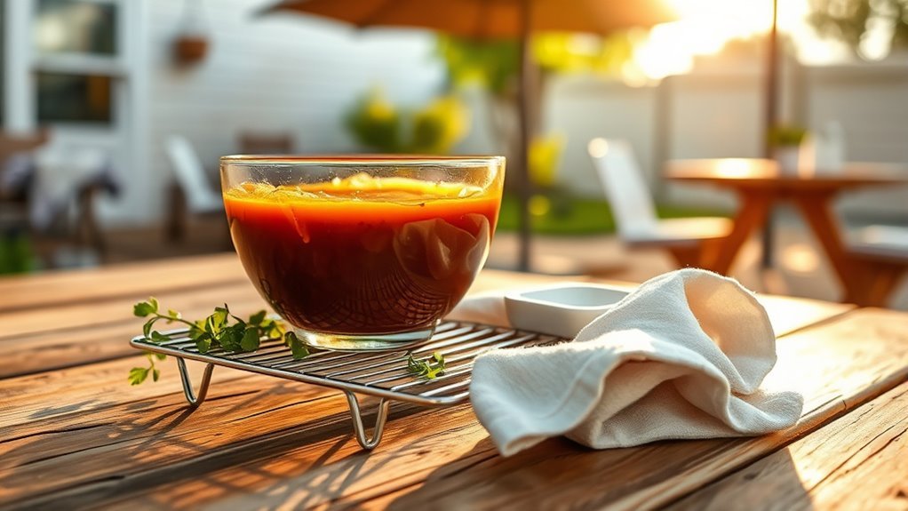 store sauce at proper temperature