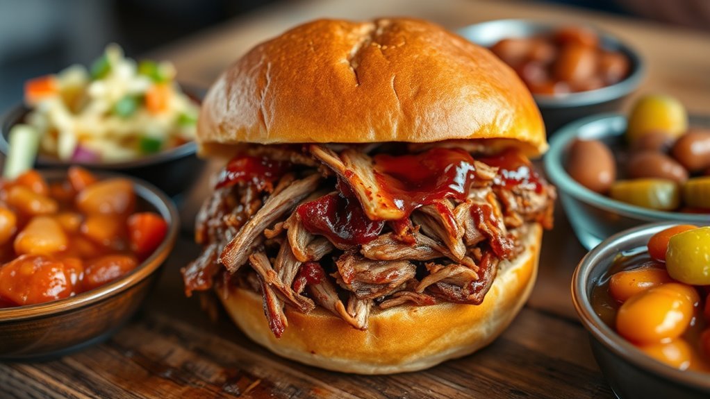 bbq sandwich calorie facts