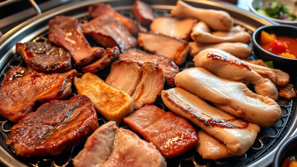 calorie differences in meats