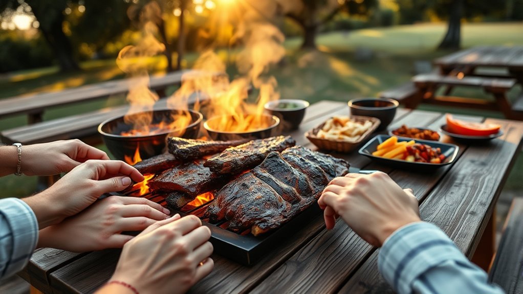 casual abbreviation for barbecue