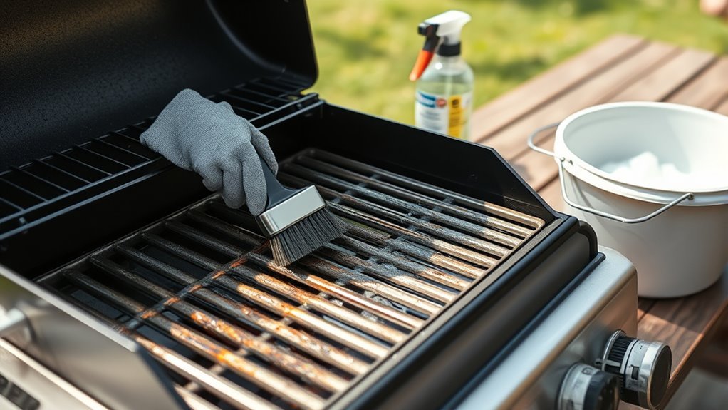 clean weber grill easily