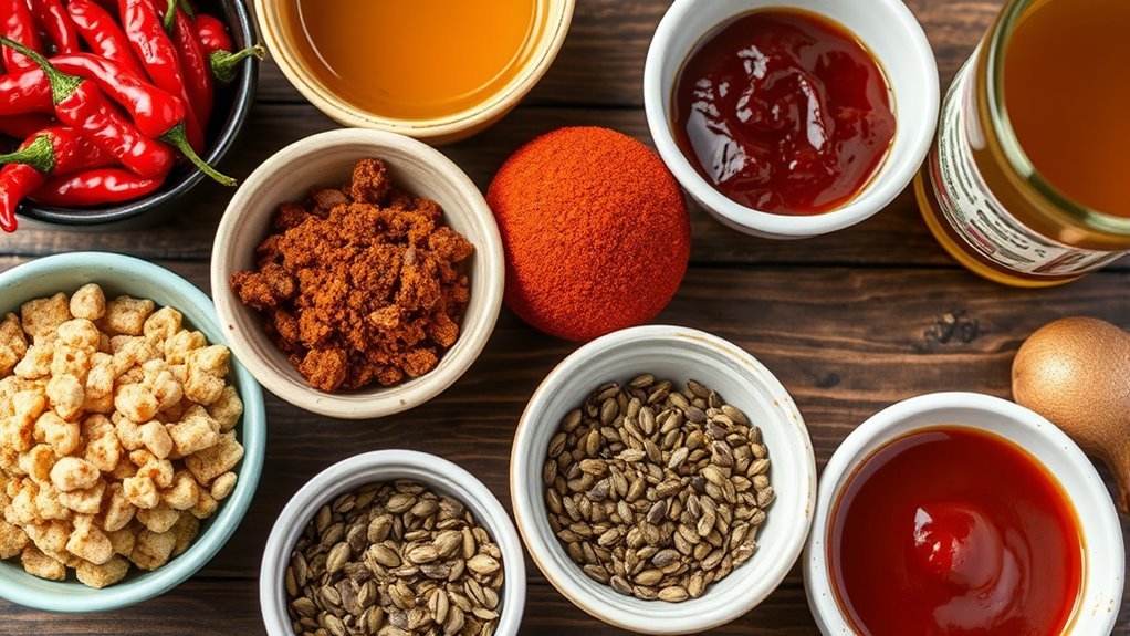 control spice with chili flakes