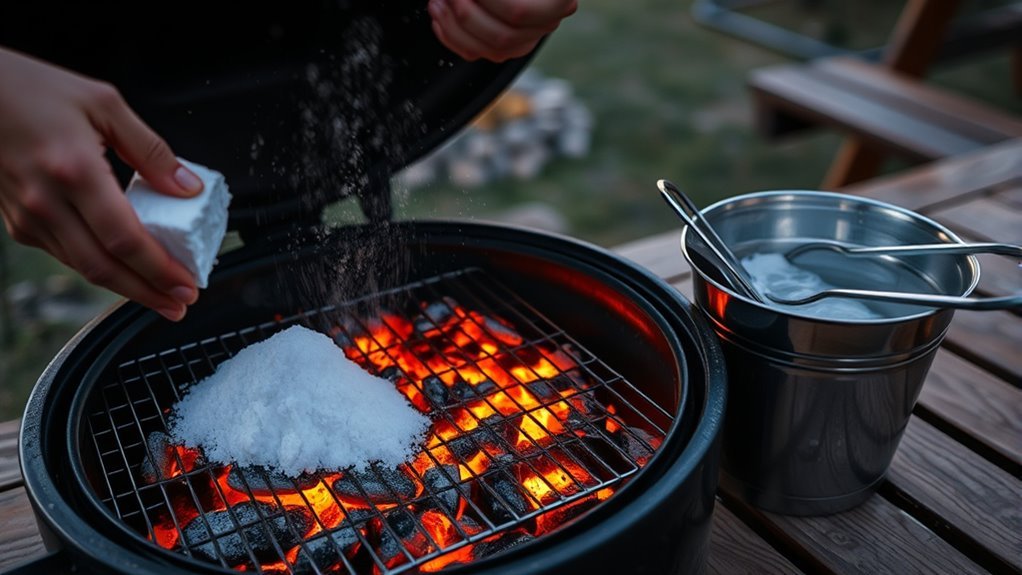 cool coals safely disposal