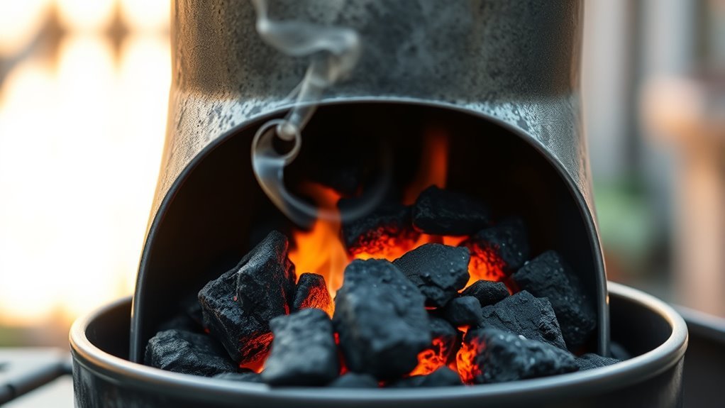 efficient charcoal lighting technique