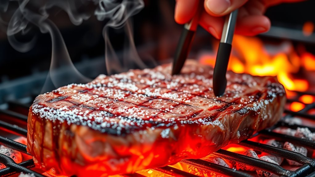 frozen steak sears evenly