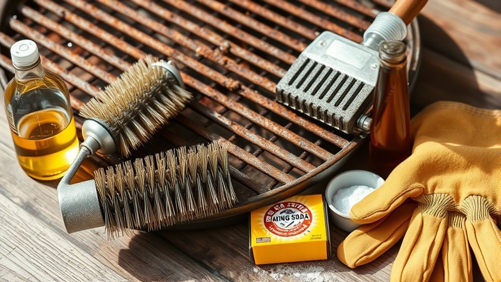 gather cleaning supplies before starting