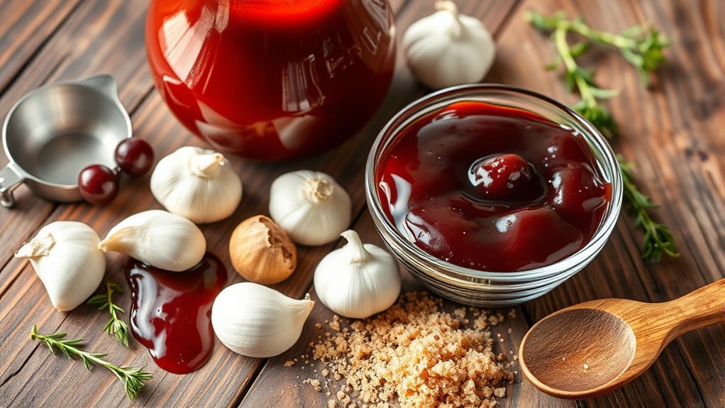 gather ingredients for flavorful bbq