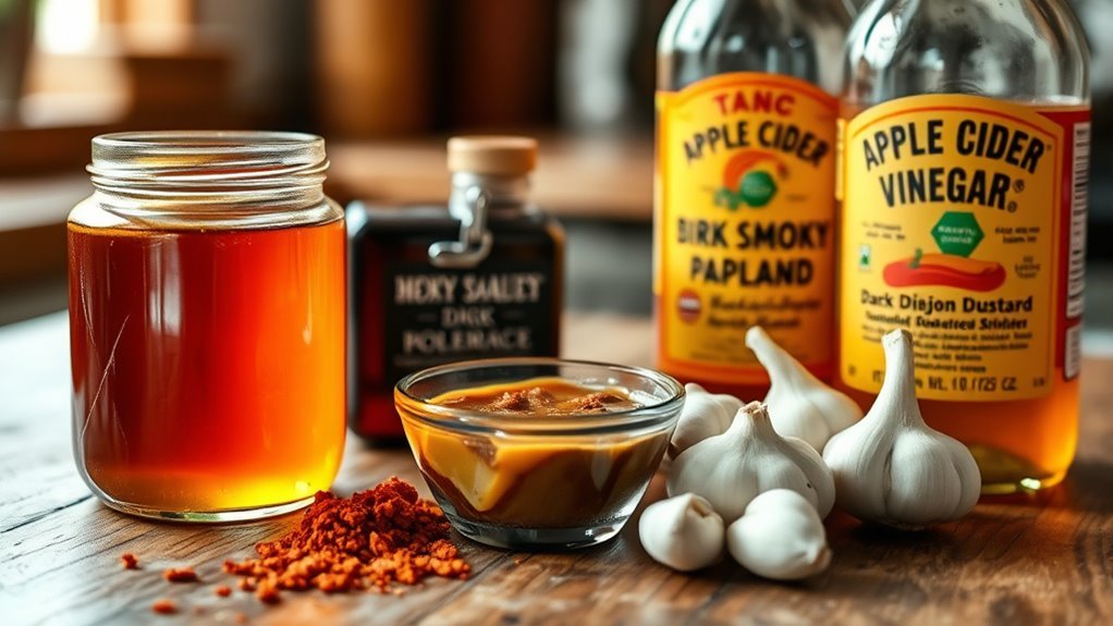 gather ingredients for honey roasted bbq