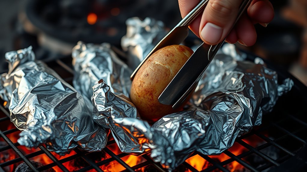 grill baked potato timing