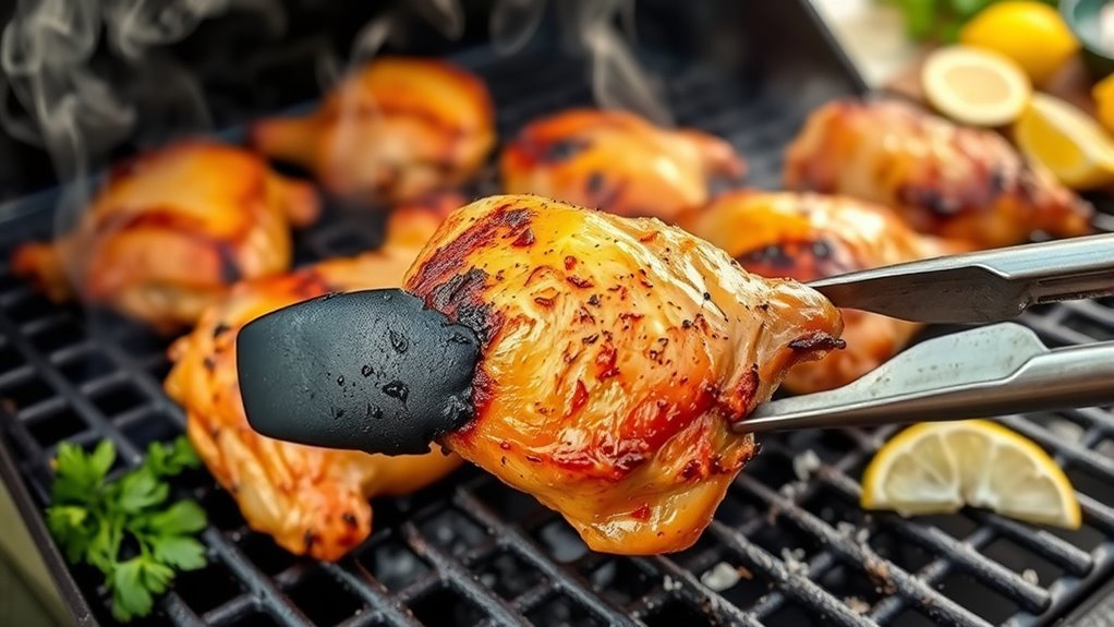 grill bone in thighs