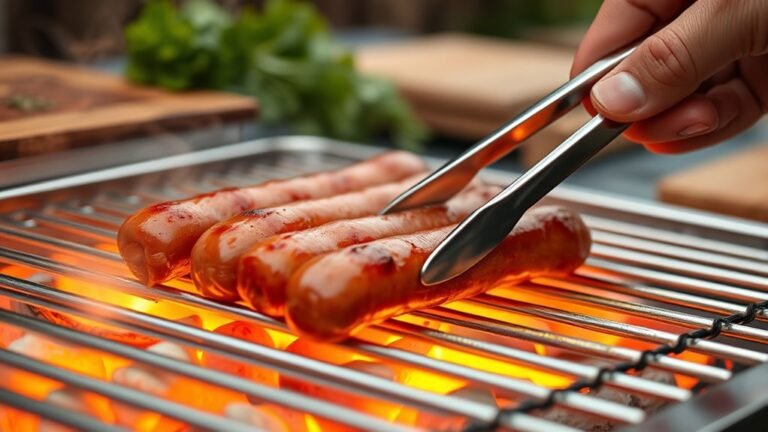 grill brats at perfect temperature