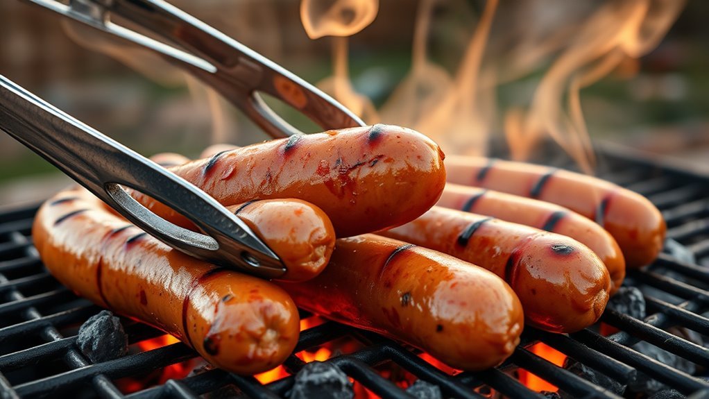 grill brats until cooked through