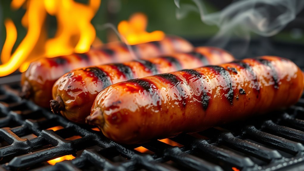 grill brats with care